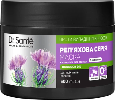 Маска для волосся Dr. Sante Реп'яхова серія 300 мл (4823015945076)