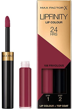 Pomadka w płynie Max Factor Lipfinity Lip Colour 24 Hrs 108 Frivolous 4.2 g (86100016264)