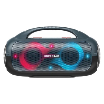 Портативная беспроводная Bluetooth колонка Hopestar A50 Party |BT5.0, 80W, TWS, AUX/TF/USB, 8h, IP5X| Синий