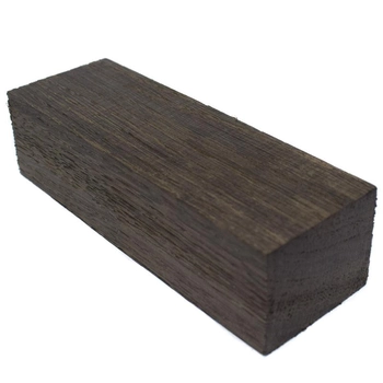 Брусок для рукоятки ножа древесина Дуб мореный черный 130х43х34мм