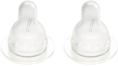 Силіконова соска до пляшечки Difrax S-bottle Natural для годування маленька х 2 шт (8711736028269)