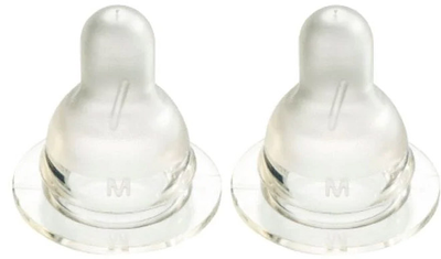 Силіконова соска до пляшечки Difrax S-bottle Natural для годування середня х 2 шт (8711736028207)