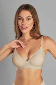 Бюстгалтер Nud Unique 3в1 з пуш-ап 80A Бежевый (N02003)