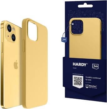 Etui plecki 3MK Hardy Case z MagSafe do Apple iPhone 15 Plus Yellow (5903108527323)