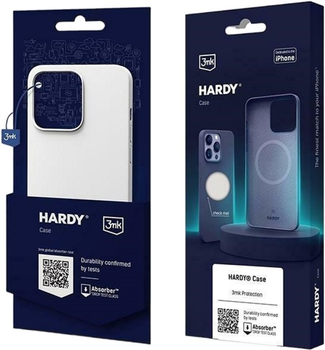 Панель 3MK Hardy Case z MagSafe для Apple iPhone 15 Pro Сріблясто-Білий (5903108527392)