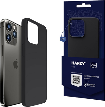 Etui plecki 3MK Hardy Case z MagSafe do Apple iPhone 15 Pro Max Graphite (5903108527415)