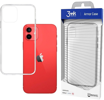 Etui plecki 3MK Satin Armor Case+ do Apple iPhone 12 mini Clear (5903108441841)