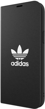 Etui z klapką Adidas OR Booklet Case Basic do Apple iPhone 12 Pro Max White-black (8718846083577)