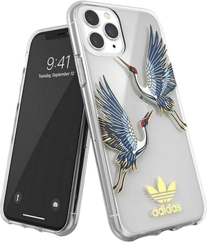 Etui plecki Adidas OR Clear Case CNY do Apple iPhone 11 Pro Gold (8718846074544)