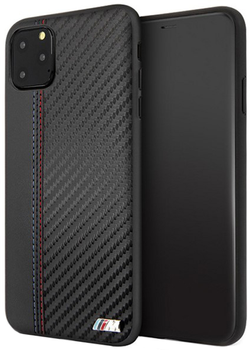 Панель BMW PU Carbon для Apple iPhone 11 Pro Max Чорний (3700740462133)