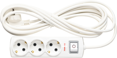 Удлинитель Magnetik с заземлением и включателем 3 розетки 3 м (MAG 3011-32)