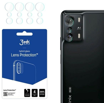Zestaw szkieł hartowanych 3MK Lens Protection na aparat Infinix Zero Ultra 5G 4 szt (5903108497336)