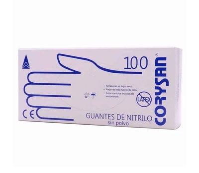 Рукавички медичні Corysan Nitrile Gloves T/XP 100U (8470001959218)