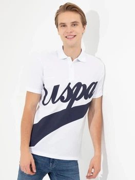 Поло U.S. Polo Assn G081SZ011-000-136450(beyaz) M Белое (8682733869011)
