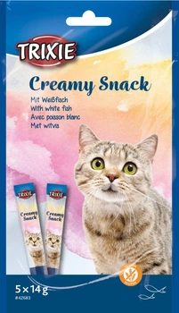 Ласощі для котів паста в стіках з рибою Trixie Creamy Snacks 5 шт*14 г