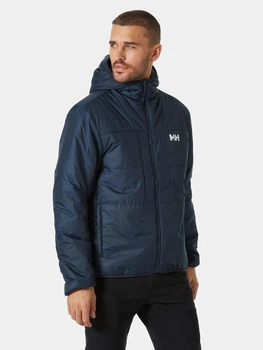 Куртка демісезонна з капюшоном чоловіча Helly Hansen Flex Ins Jacket 54059-597 S Navy (7040058714224)