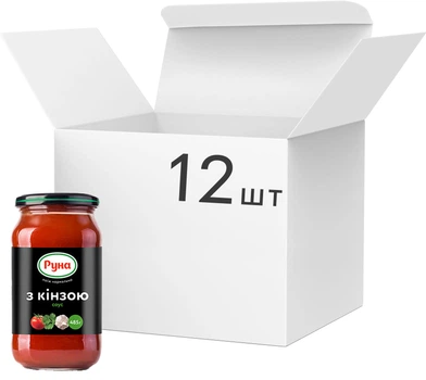 Упаковка соусу Руна З кінзою 485 г х 12 шт (4820267040306)