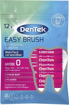 Міжзубні щітки DenTek Easy brush R 0.4 мм 12 шт (47701001172)