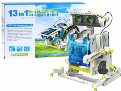 Конструктор для детей роботы с солнечной панелью и моторчиком Solar Robot Робот 13 в 1