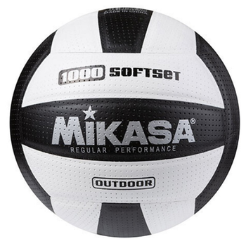 М’яч волейбольний тренувальний Mikasa Softtouch 1000 чорно-білий NE-V-M30BK