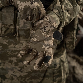 Зимние тактические перчатки сенсорные M-Tac Soft Shell ММ14 (Мультикам) Размер XL