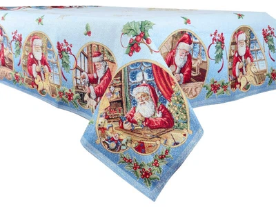 Новогодняя скатерть Lefard Home Textile Hamlet с люрексом 140х260см (716-020)
