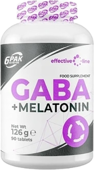 Suplement 6PAK Nutrition GABA + MELATONINA 90 tabletek (5902811804769)
