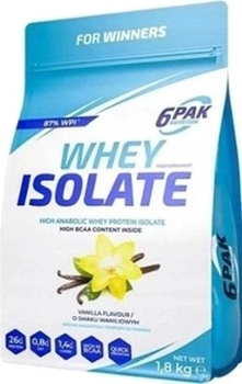 Protein 6PAK Nutrition Izolat Serwatki 1800 g Słona Wanilia (5902811807777)