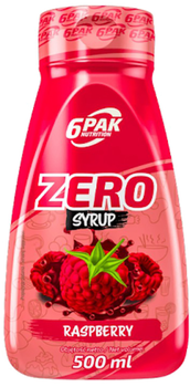 Substytut żywności 6PAK Nutrition Syrup Zero 500 ml Malina (5902811810357)