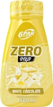 Substytut żywności 6PAK Nutrition Syrup Zero 500 ml Biała Czekolada (5902811812924)