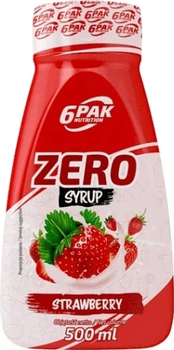 Substytut żywności 6PAK Nutrition Syrup Zero 500 ml Truskawka (5902811812931)