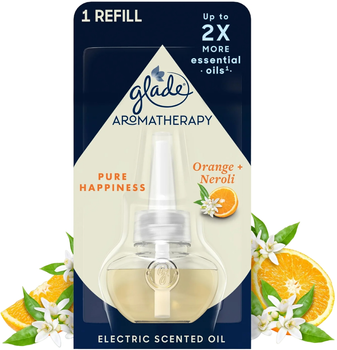 Wkład do dyfuzora zapachowego Glade Aromatherapy Electric Diffuser Refill Pure Happiness Orange + Neroli 20 ml (5000204232011)
