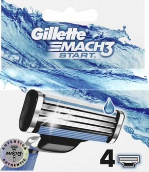 Змінні картриджі для гоління Gillette Mach3 Start Refill 4 шт (7702018462032)