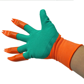 Садовые перчатки Пластик с раздвоенными когтями Garden Genie Gloves (1120PRCC12) TIN66