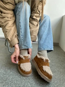 Женские зимние угги Inter Shoes тедди 1551-23 Рыжие 39