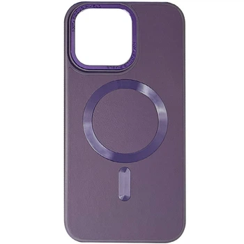 Чехол кожаный Bonbon Leather Metal Style with MagSafe для Apple iPhone 14 (00000065460_9)