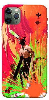 TPU чохол Demsky Anime evolution 5 Людина-бензопила (Chainsaw Man) для Apple iPhone 11 Pro Max (6.5")