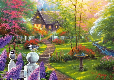 Пазлы Castorland Тайный сад, 500 элементов, 47x33 см, B-53858