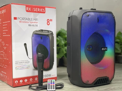 Портативная колонка RX-6168 с микрофоном/TWS/Bluetooth/USB/SD/Радио