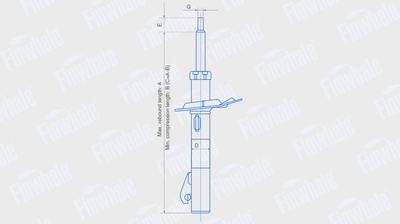 Амортизатор Octavia III/Golf VII передний газовый Finwhale 13192GU Германия