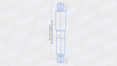 Амортизатор Daewoo Matiz 98-05 задний масляный Finwhale 25006HU Германия