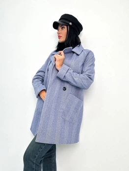 Fashions • Пальто женское Forest Fashions 46-48 синий (1218-фг )