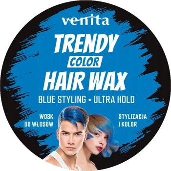 Віск Venita Trendy color для стилізації волосся Синій 75 мл (5902101520874)