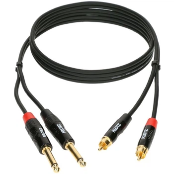 Кабель комутаційний KLOTZ KT-CJ150 MINILINK PRO TWIN CABLE BLACK 1.5 M (229816)