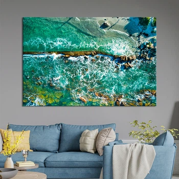 Картина природа картина в спальню офис Лазурный берег 51x34 см (A1153-1)