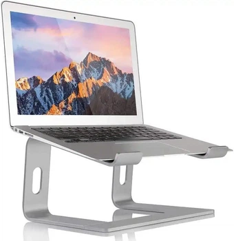 Алюминиевая подставка для ноутбука Aluminum Laptop Stand для MacBook. Silver