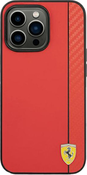 Etui plecki Ferrari On Track Stripe do Apple iPhone 14 Pro Red (3666339063863)