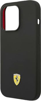 Etui plecki Ferrari Metal Logo do Apple iPhone 14 Pro Black (3666339063221)