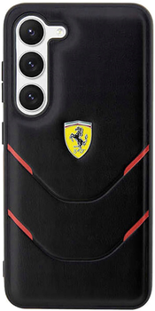 Панель Ferrari Hot Stamp Lines для Samsung Galaxy S23 Чорний (3666339117160)