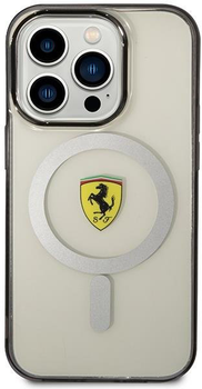 Etui plecki Ferrari Outline Magsafe Ferrari do Apple iPhone 14 Pro Max Transparent (3666339121167)